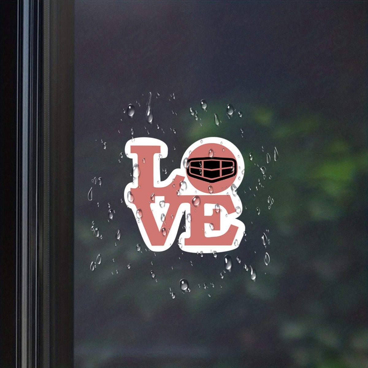 2Pcs Matte Finish Vinyl Car Logo Bumper Stickers Self-Adhesive Decals