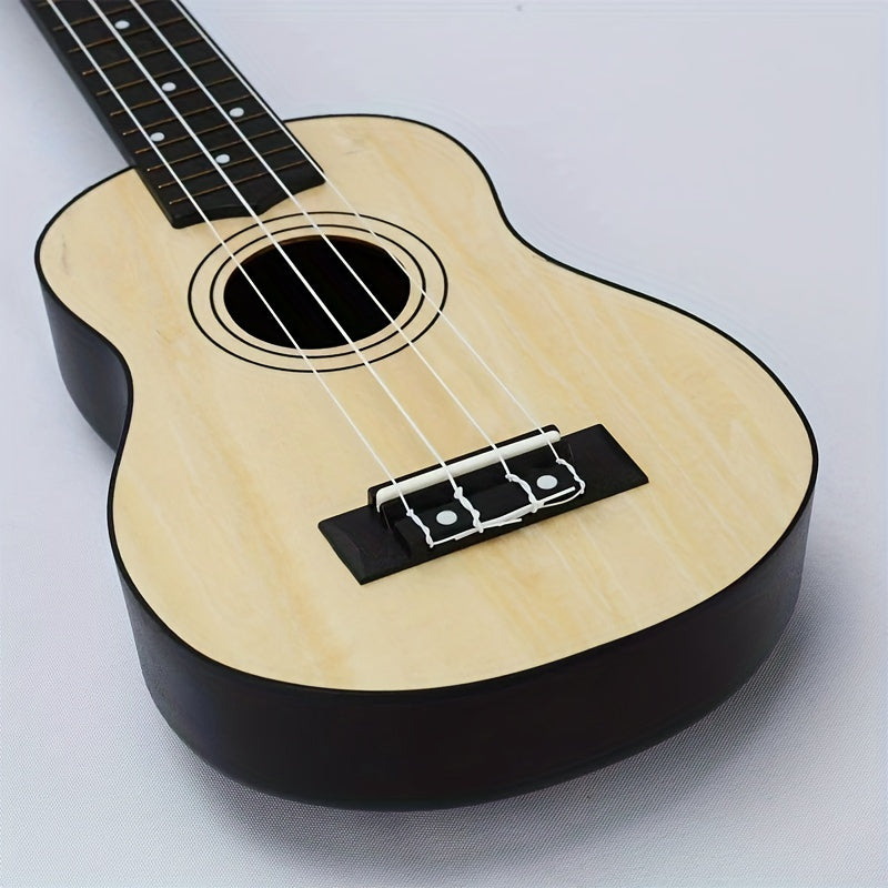 Women's 21-Inch Soprano Ukulele with Curved Backboard for Improved Sound Quality