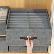 Drawer Organizer for Pants and Leggings with Grids Storage Box for Clothes Underwear Towels