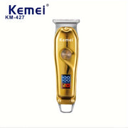 Afeitadora eléctrica para cabello con pantalla LED, recargable por USB, cortapelos inalámbrico para hombres, cuchillas ajustables