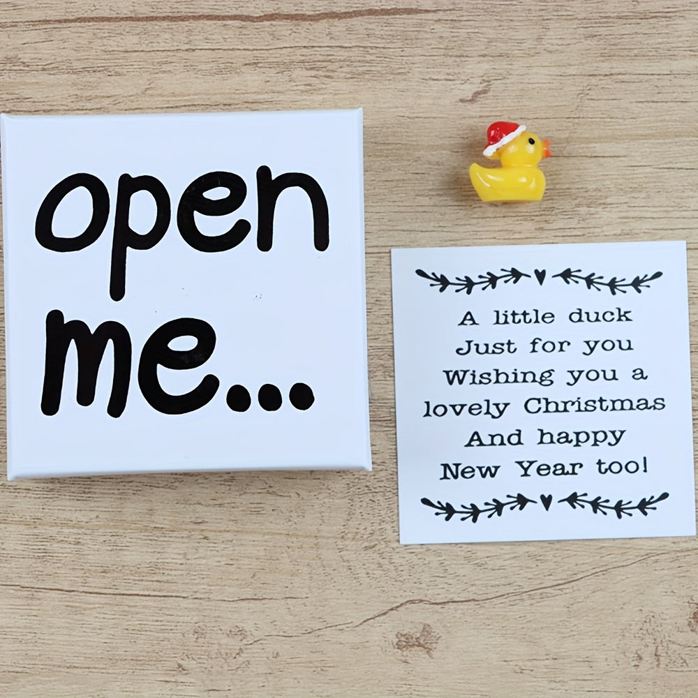 Polyresin Christmas Duck Ornament Gift for Holiday Decor and Keepsake