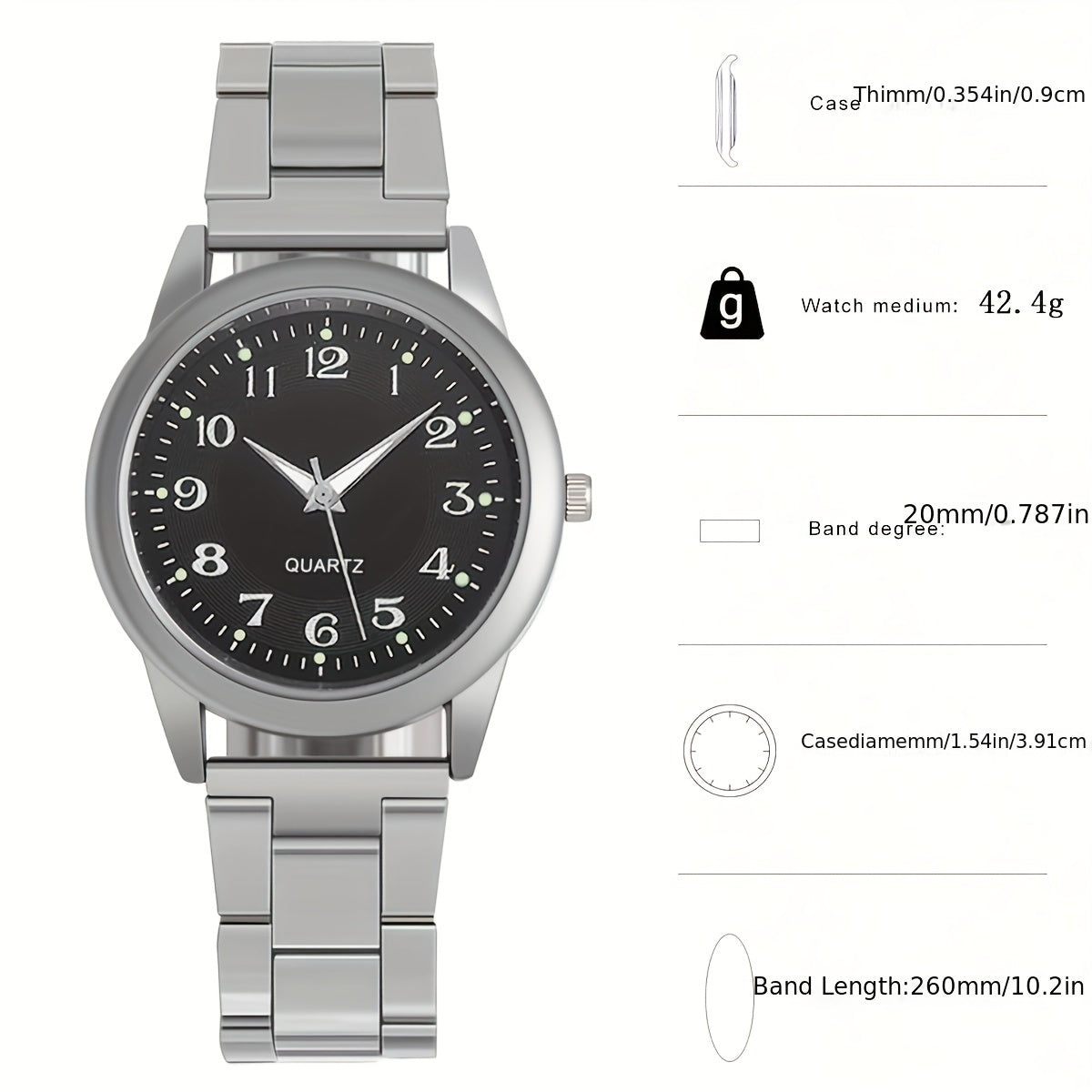 Men's Quartz Casual Business Watch for Men with Unique Valentine's Day Gift