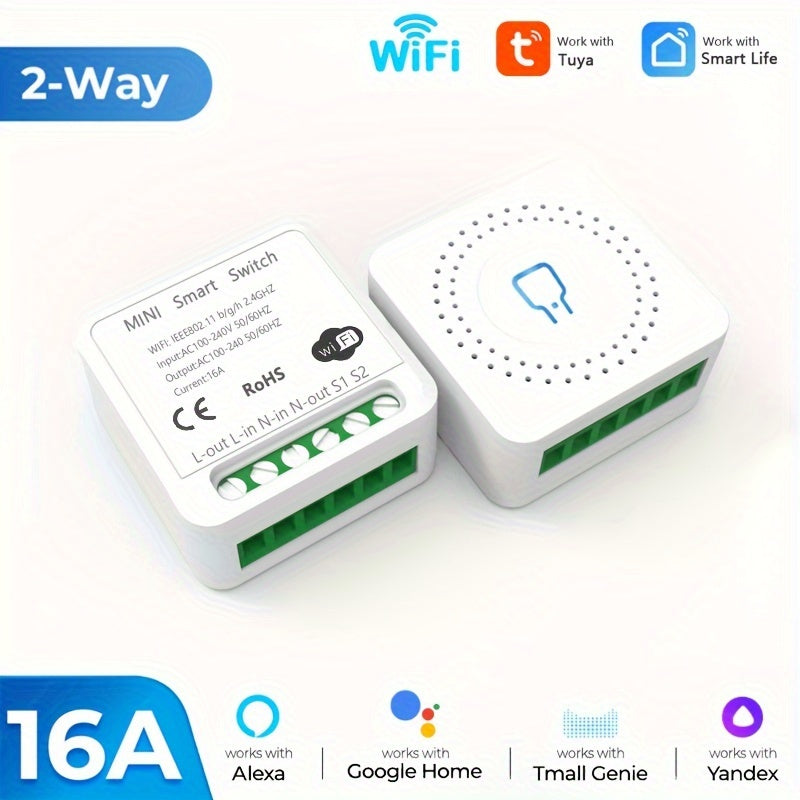 16A WiFi ZigBee Aqlli Oʻchirgich Moduli ilova va ovoz bilan boshqarish uchun elektronika