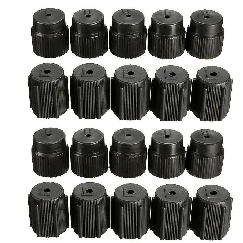 R134a AC System Charging Port Caps 13mm 16mm Durable ABS Plastic Corrosion-Resistant