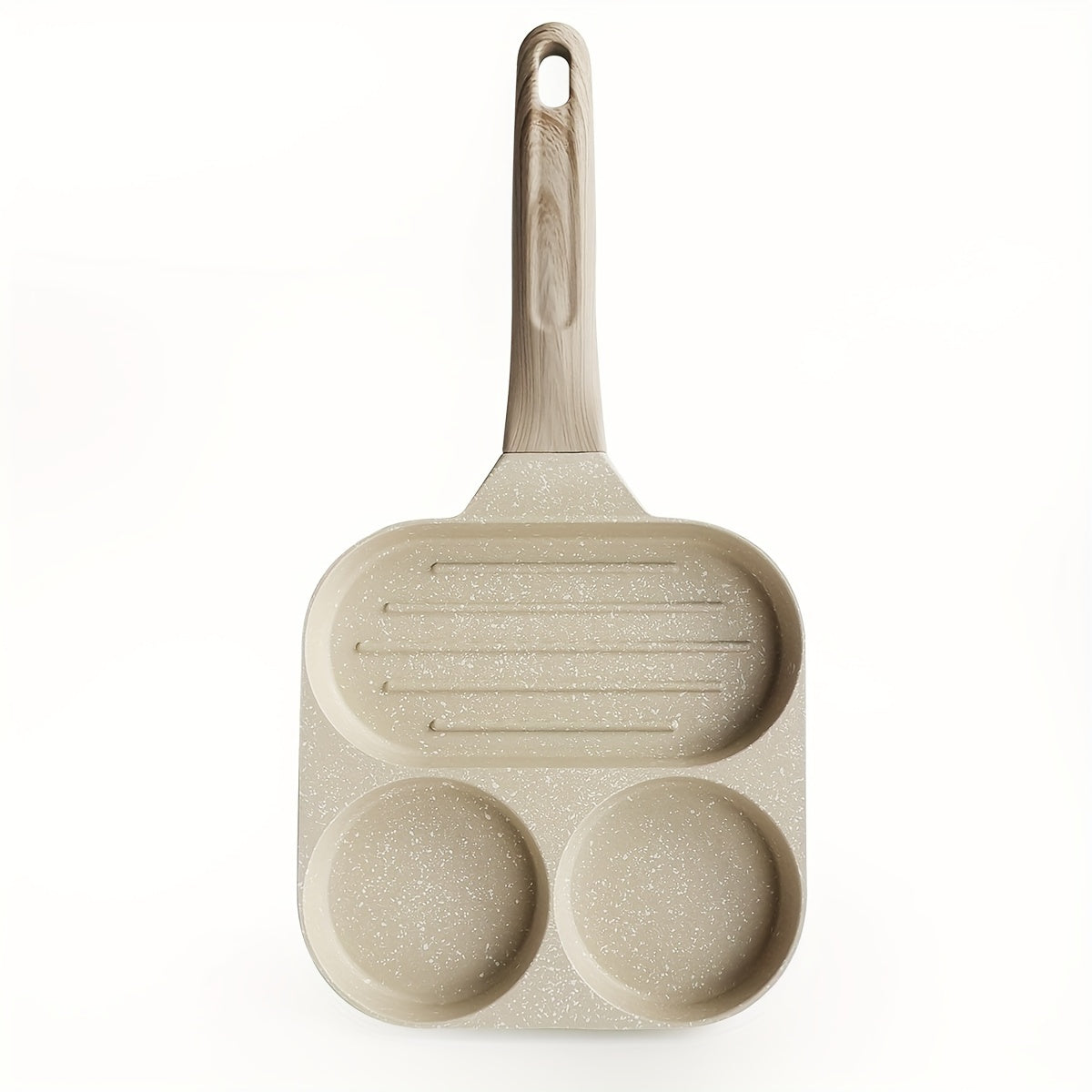 Multipurpose Non-Stick Aluminum Cookware Pan with 4 Compartments for Breakfast