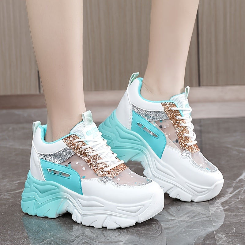 Women's Low-Top Hiking Sneakers Breathable Synthetic Cushioned Sole White Red