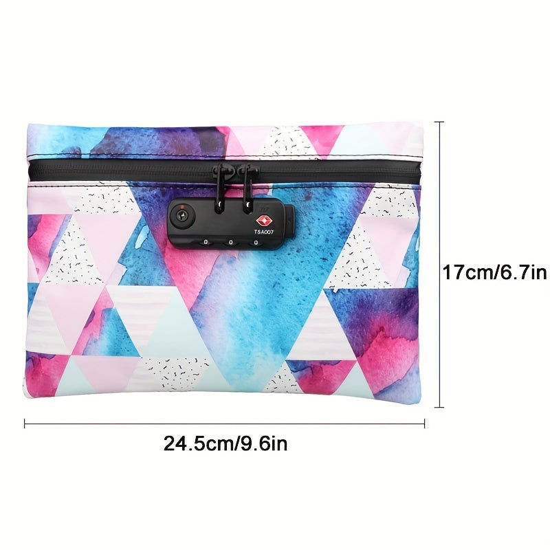 Travel Odor Proof Bag with Lock Storage Pouch for Cannabis and Herbs