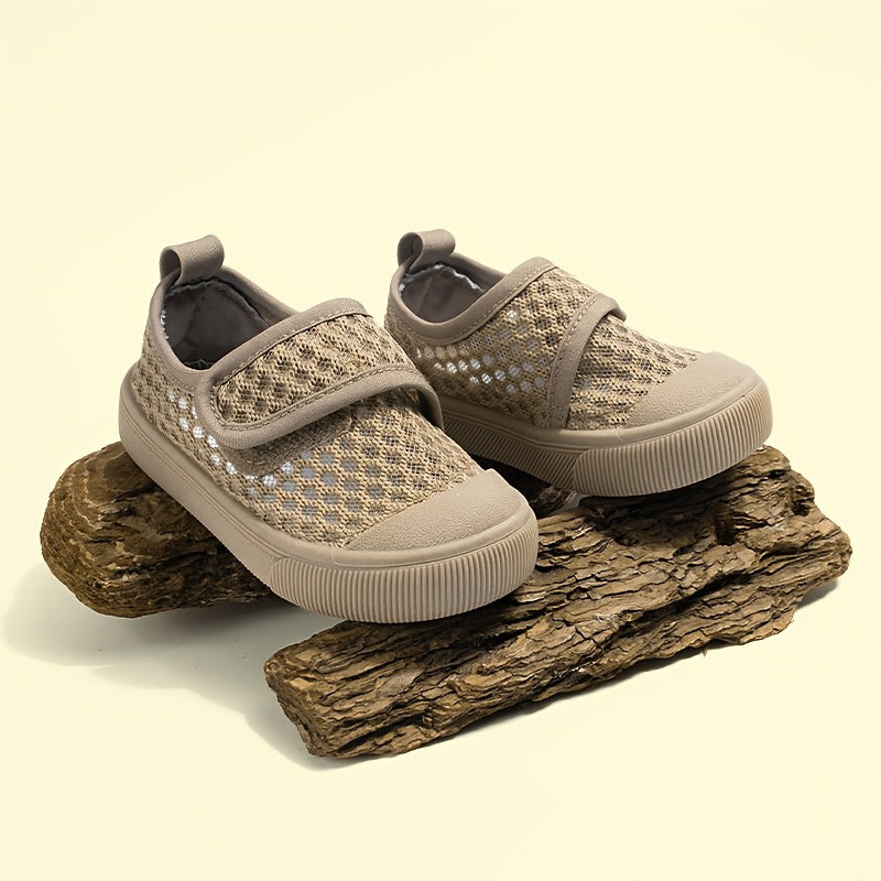 Kids Boys Summer Mesh Sneakers Breathable Hollow Design Lightweight Casual Shoes