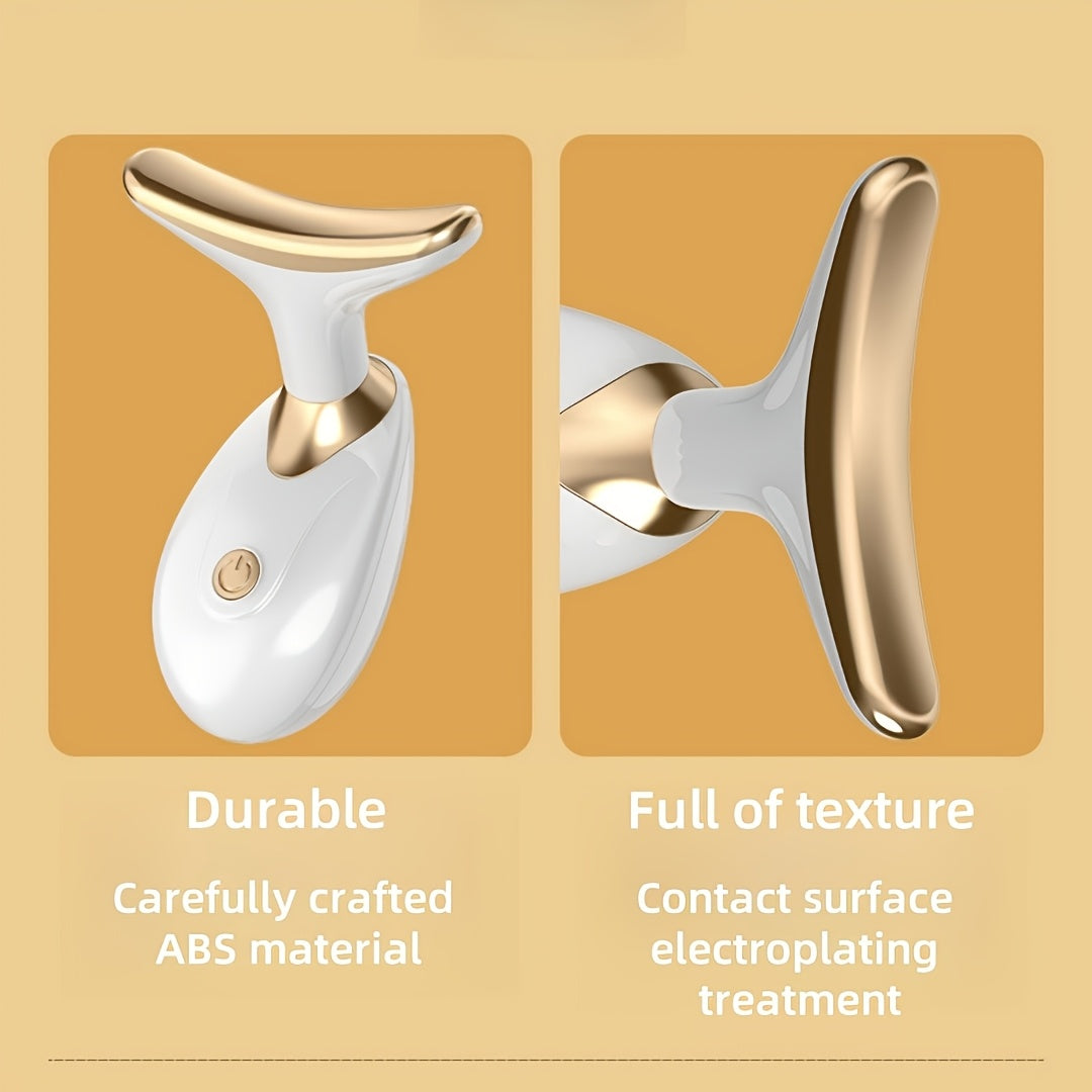 1 dona bo'yin va yuz massajchisi, ikki tomonlama massaj boshliqlari, ayollar va qizlar uchun ideal sovg'a. Portativ, qo'l bilan ishlatiladigan qurilma, dam olish va go'zallik uchun.