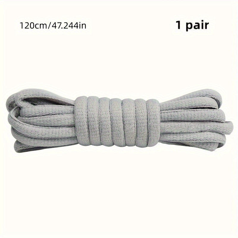 Unisex Classic Nylon Half Round Shoelaces for Sneakers 100cm-120cm