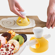 Dessert Baking Tools Set Including Pastry Cutter Stencil and Doughnut Mould