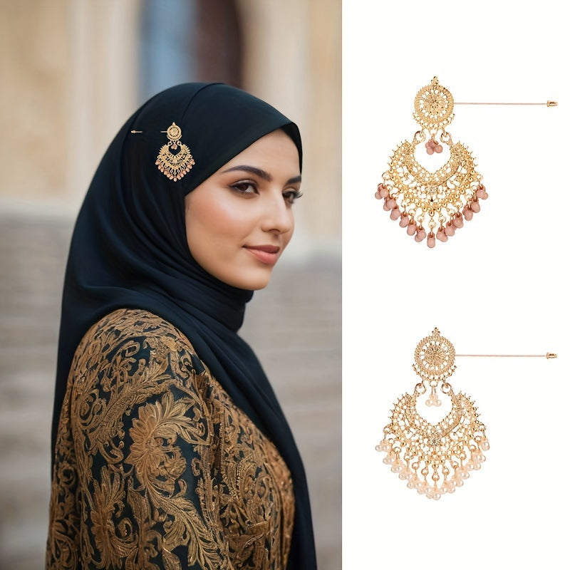 Vintage Head Scarf Brooch Pin for Women Elegant Jewelry Accessory