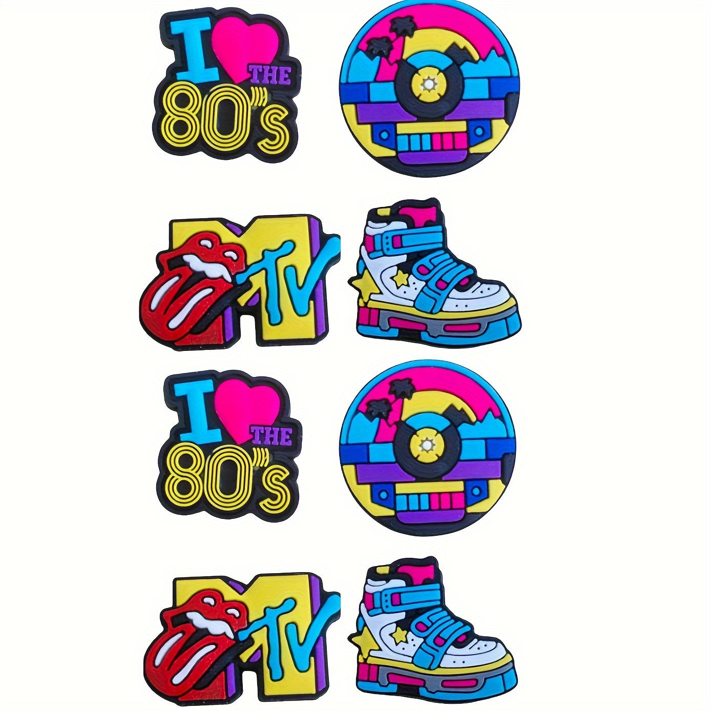 Unisex Kids PVC Shoe Charms 7-26pcs Colorful Cartoon Accessories for DIY and Crafts