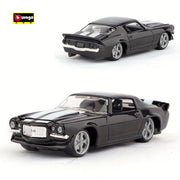 Coche de juguete para niños, modelo de aleación, escala 1:64, Chevrolet 1971, regalo decorativo