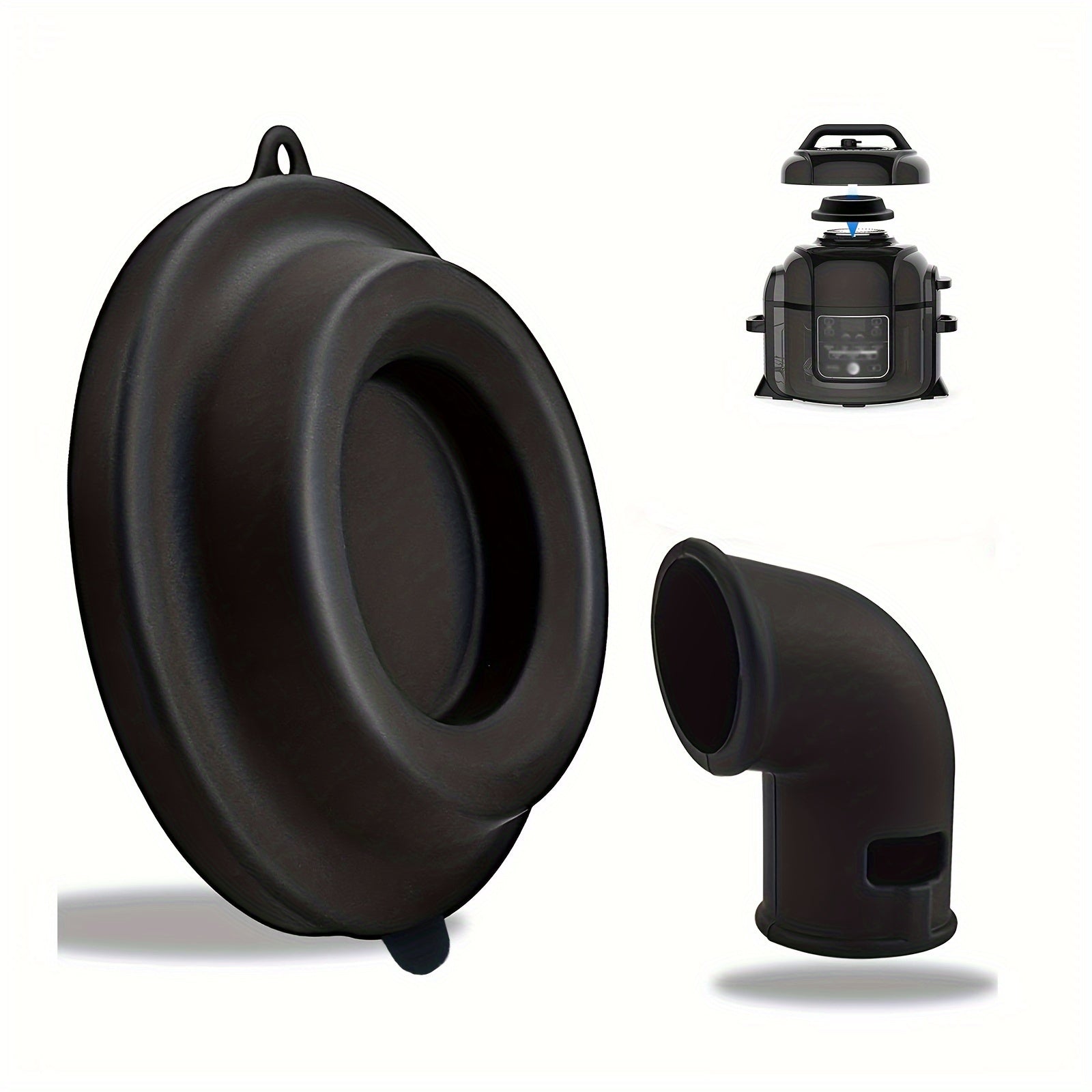 Silicone qopqog'i uchun turuvchi va bug' chiqaruvchi, bosimli qozonlar uchun 5QT-8QT