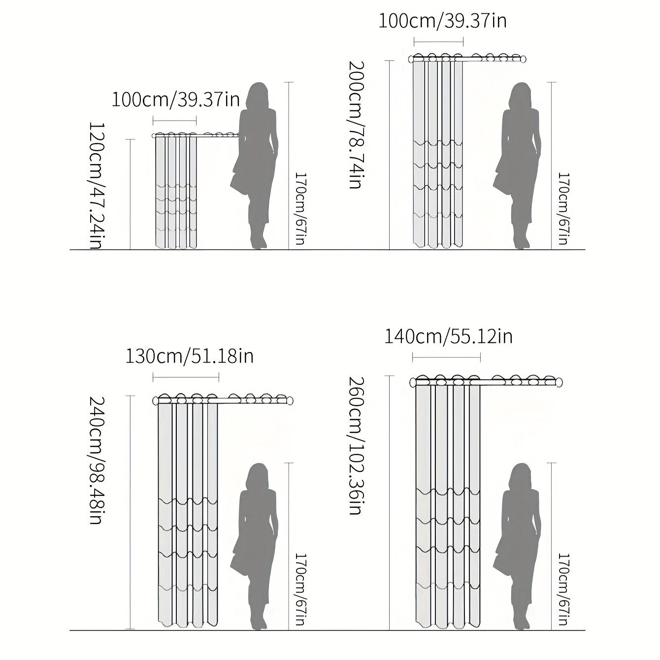 Black and White Water Ripple Pattern Curtain with Silver Hot Stamping for Window Screen
