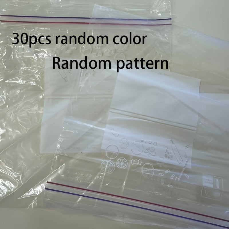 Reusable Food Storage Bags Pack of 30 Double-Layer Seal Bags Food-Grade Plastic Freezer Safe