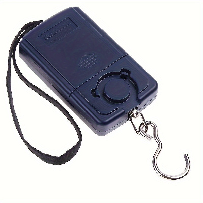 Lightweight Blue Portable Luggage Scale with Hidden Hook High Precision Battery Operated