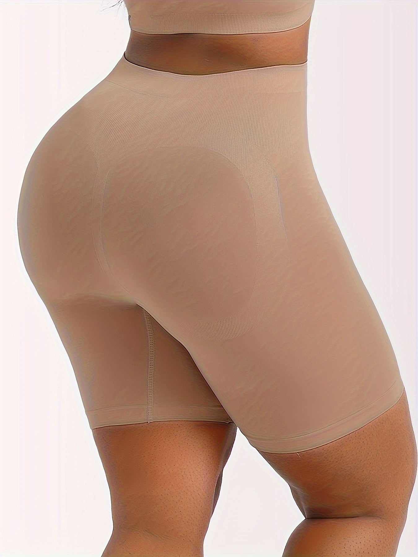 Women's High-Waisted Tummy Control Shapewear Shorts with Buttock Lifting and Leg Shaping