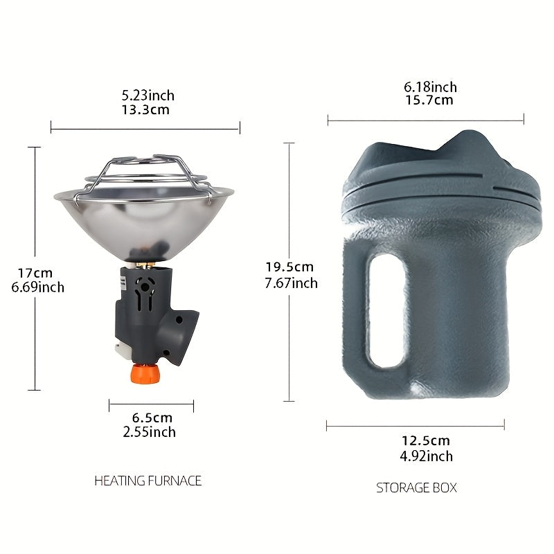 Portable Propane Camping Tent Heater Stainless Steel for Outdoor Use