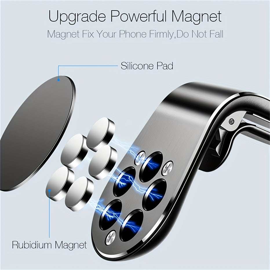 Magnetic Car Phone Holder Folding Mount for Smartphones 360° Rotation