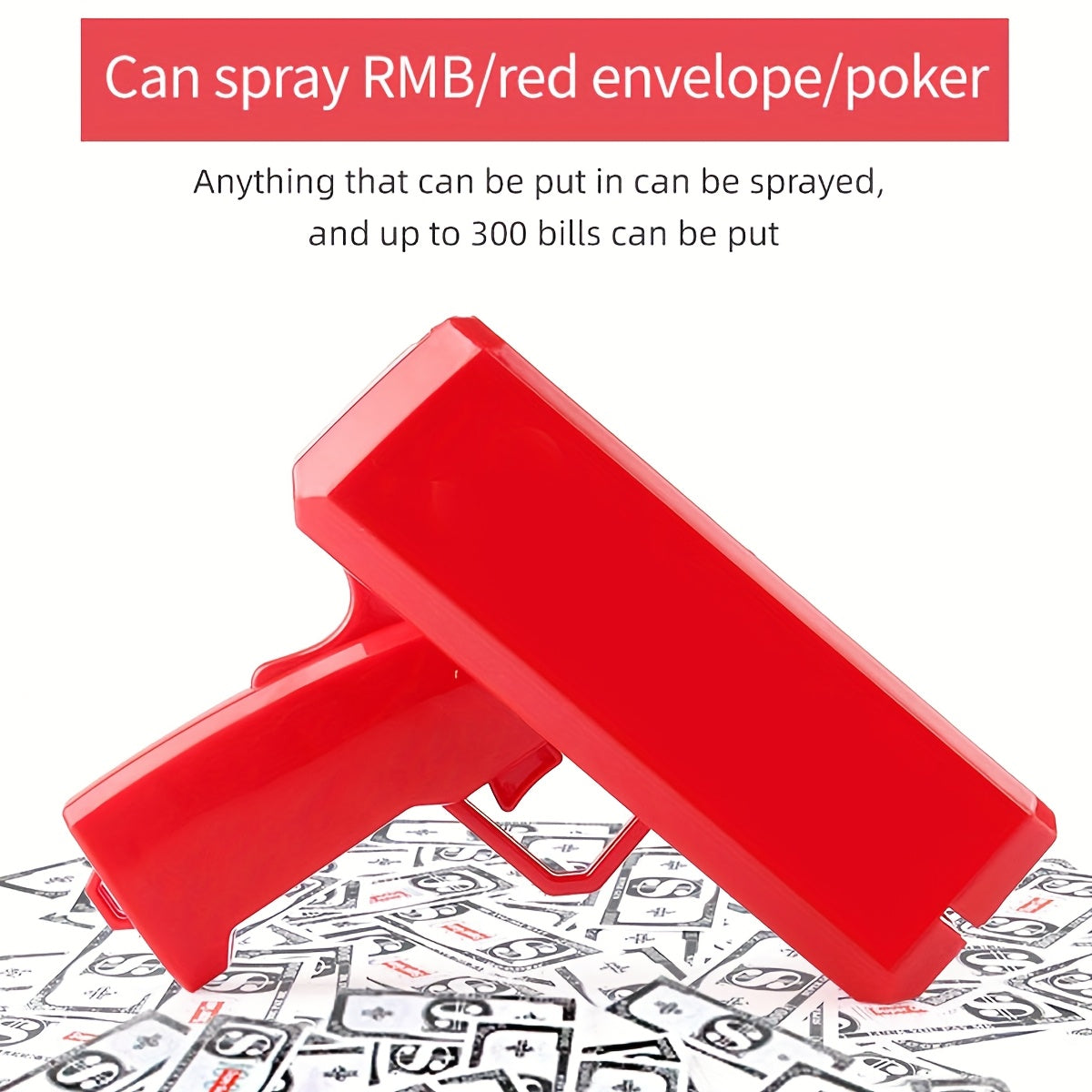 Golden-Tone Plastic Party Spray Gun for Weddings Birthdays and Celebrations