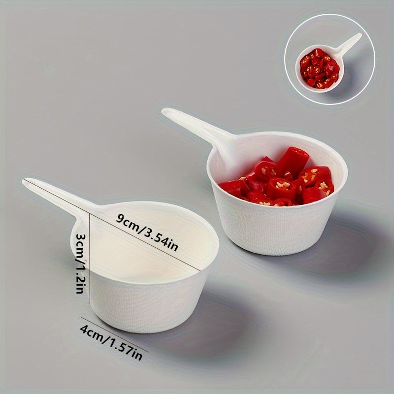 8 Varieties Sugar Cane Pulp Disposable Plates for Cake Salad Dips Eco-Friendly