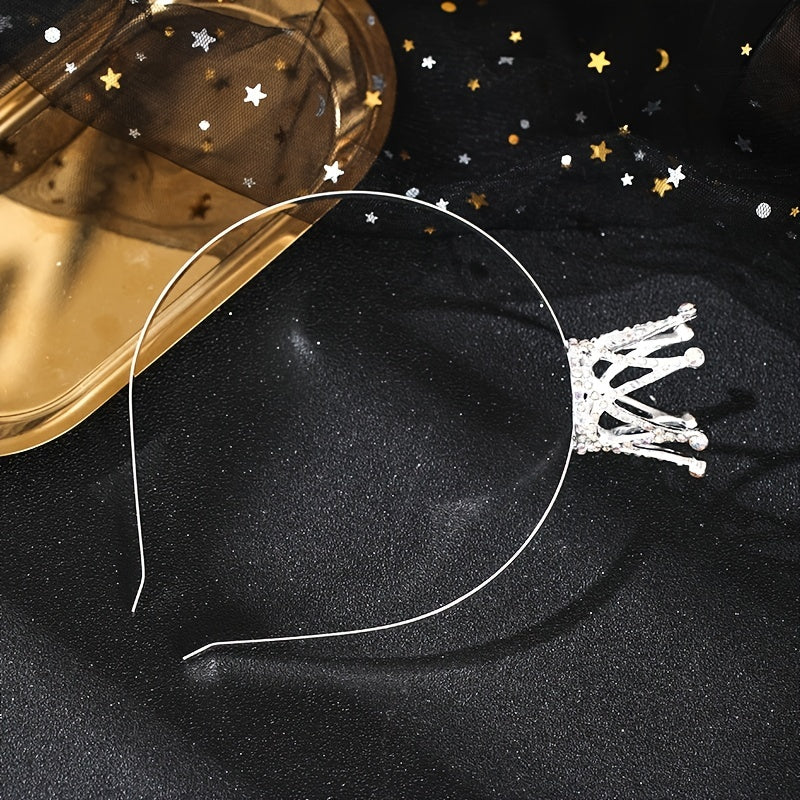 Ayollar uchun vintage kristall taxtalar va tiaralar, to'y, prom, nikoh uchun zamonaviy aksessuarlar