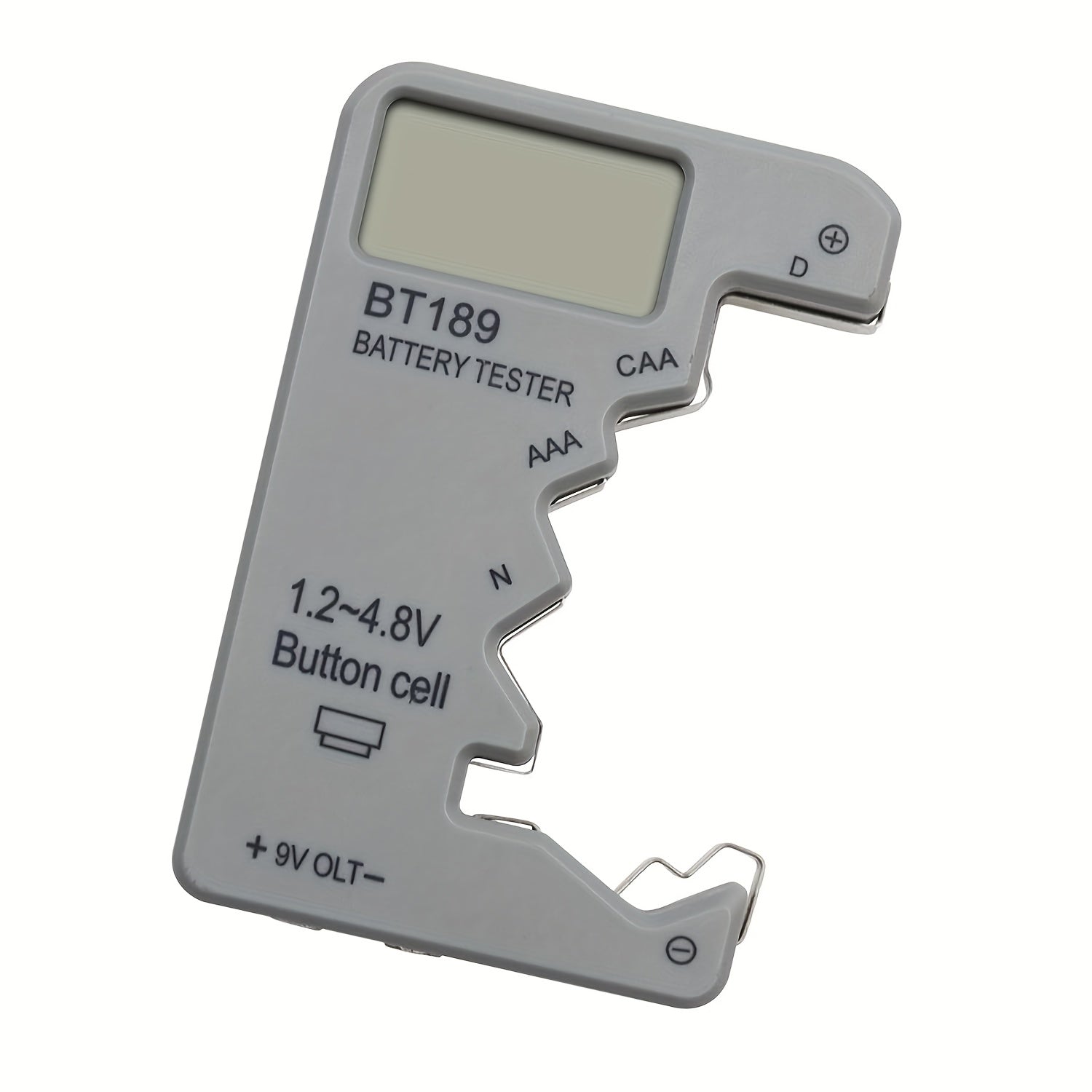 LCD displeyli raqamli batareya tekshirgich AA AAA 9V 1.5V batareyalar uchun