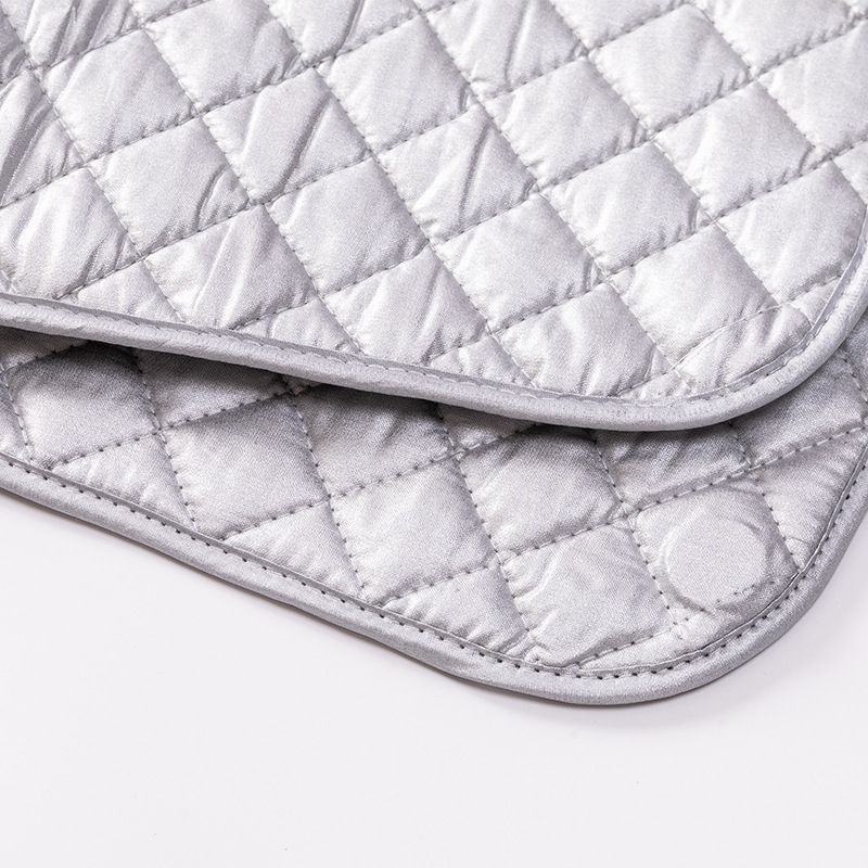 Alfombrilla de planchar plegable y portátil con patrón de copo de nieve, resistente a altas temperaturas, diseño colgante