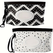 Set of 2 or 4 Reusable Wet Wipe Dispenser Bags for Travel