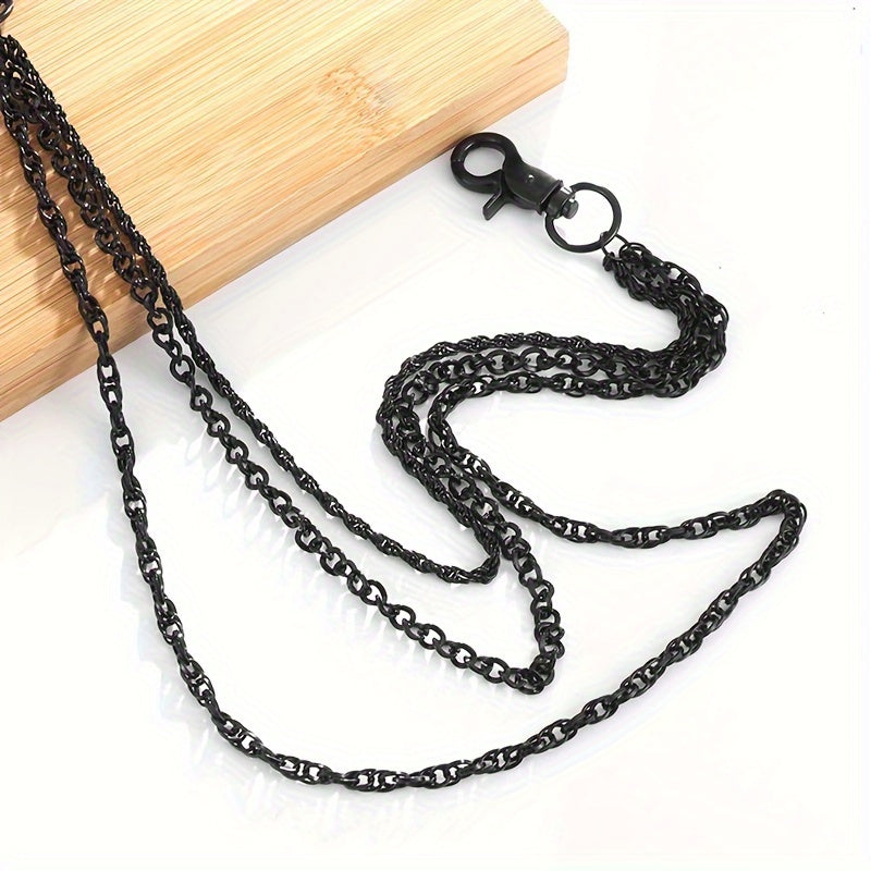 Men's Zinc Alloy Wallet Chain Keychain Multi-layer Hip Hop Rock Rapper Fashion Accessory