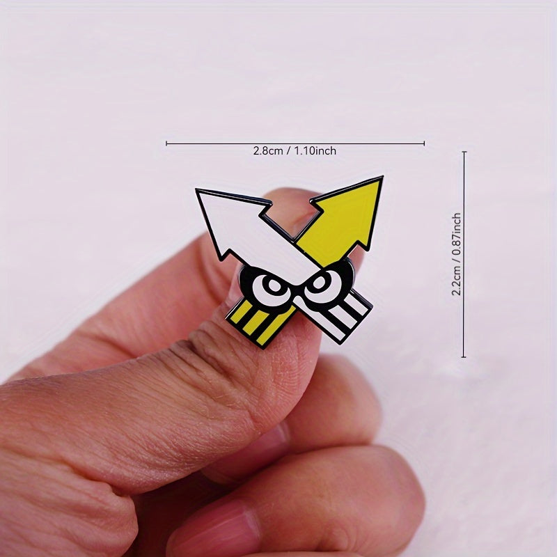 Cartoon Squid Alloy Brooch Pin Enamel Badge Fashion Accessory for Everyday and Special Events