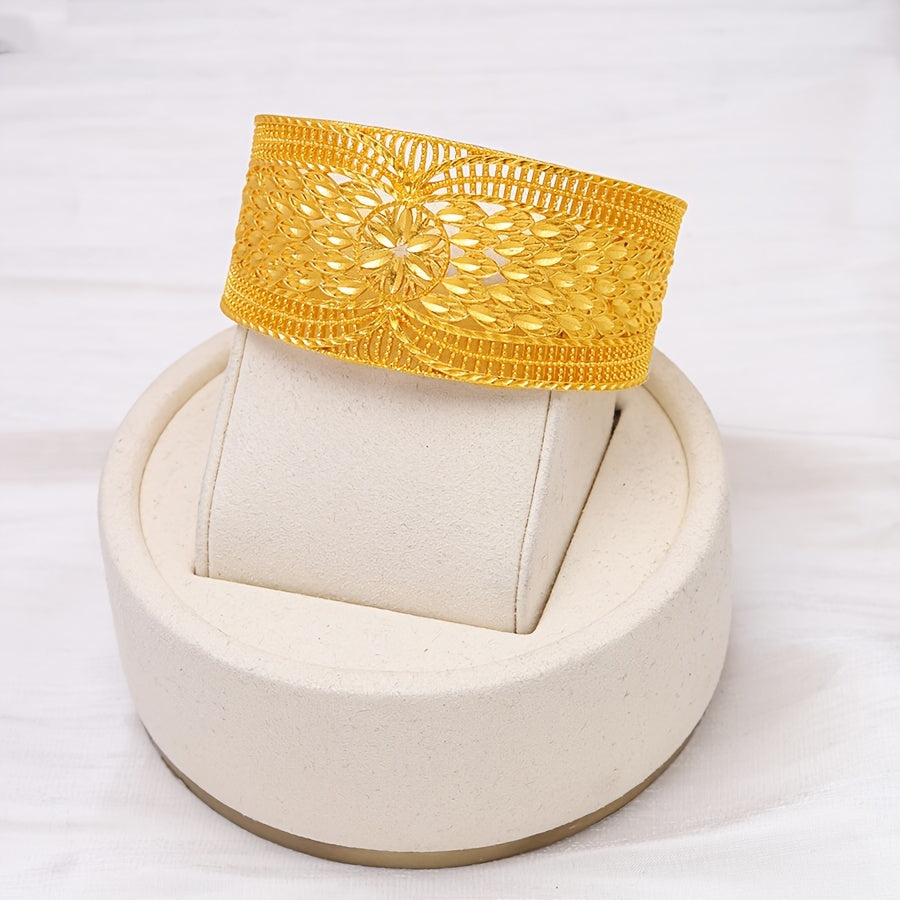 Zinc Alloy Phoenix Bangle Adjustable Wide Cuff Bracelet for Women Jewelry