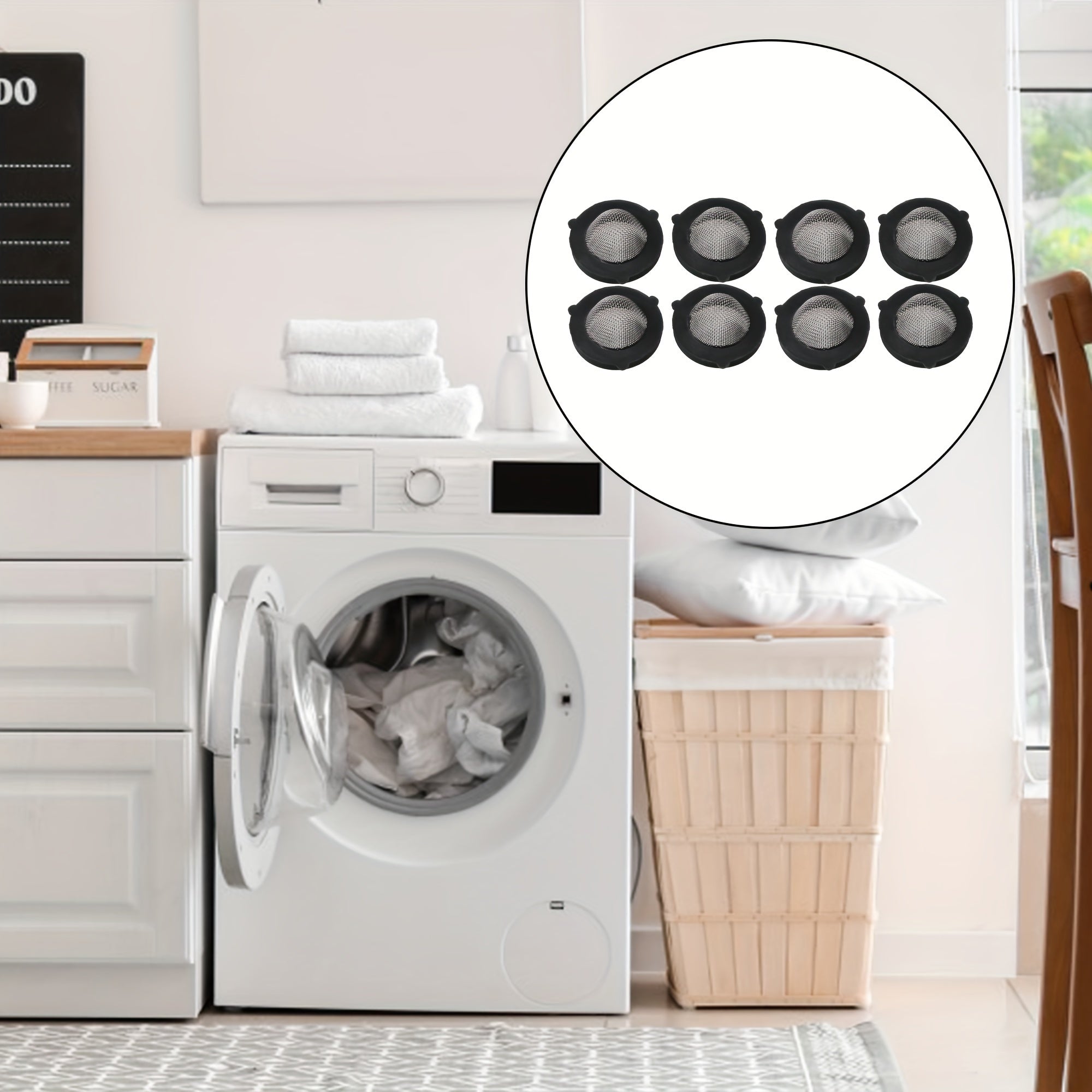 Dos juegos de pantallas de filtro de metal para manguera de llenado de lavadora 285452A 4 piezas