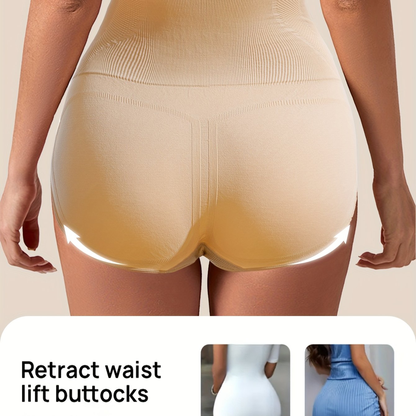 Women's Seamless High-Waisted Sports Underwear Breathable Stretchy All-Season