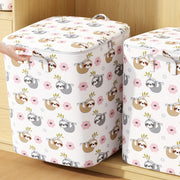 Large Capacity Foldable Storage Bag with Sloth Pattern for Bedroom Laundry Closet