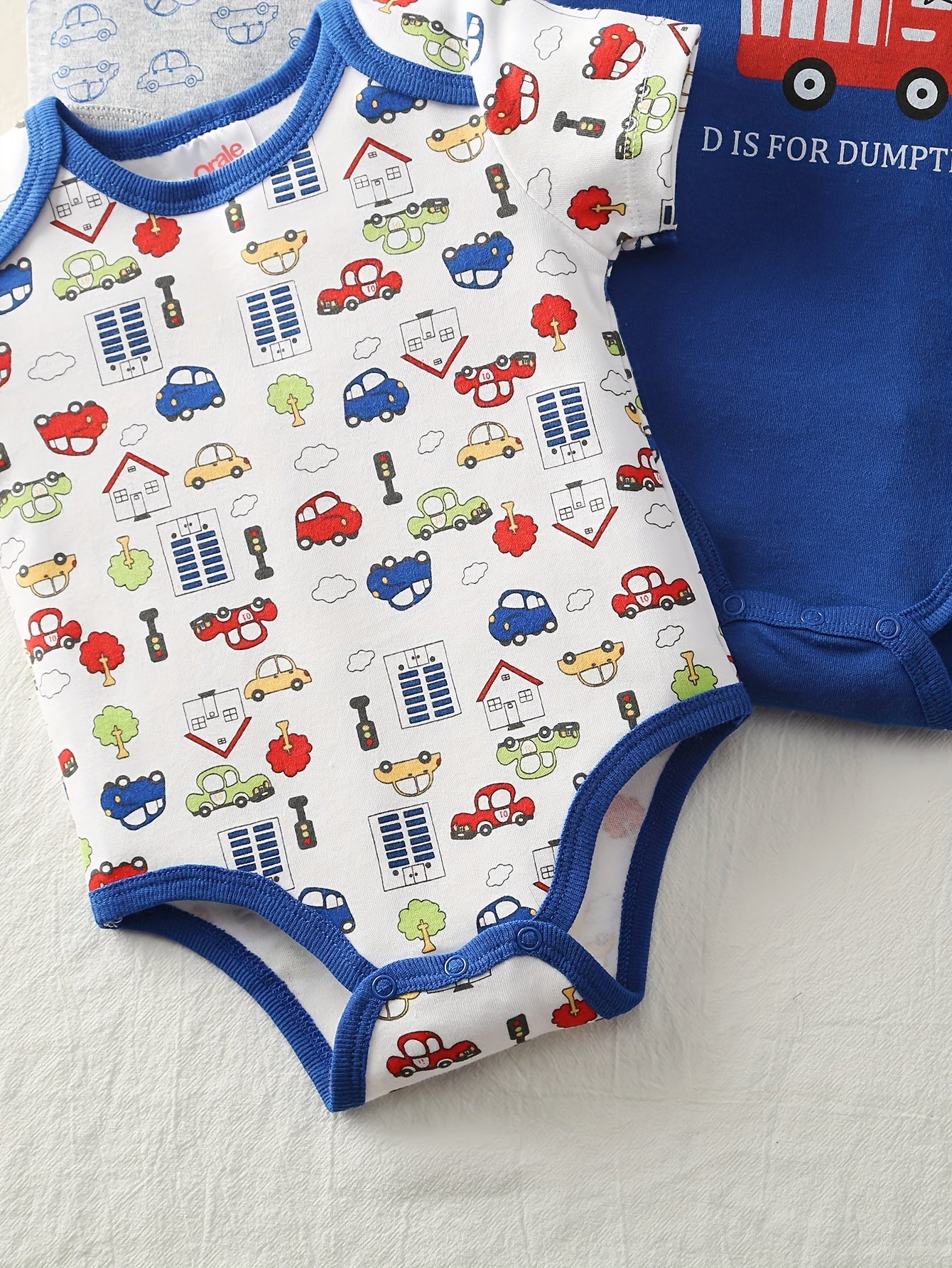 Infant Girl Cotton Cartoon Body Suit 5-Piece All-Season Baby Clothing