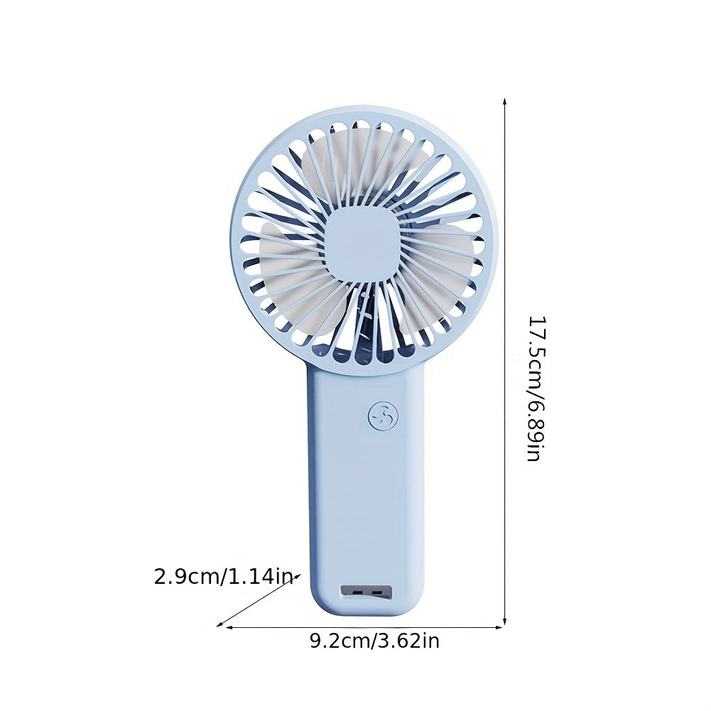 Portable Handheld USB Rechargeable Fan for Small Desktops and Eyelash Care