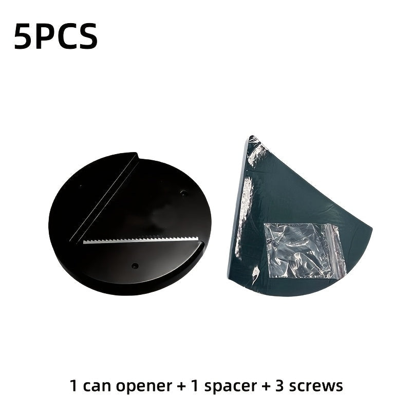 Круглый набор открывателей для банок из 5 штук - необходимый аксессуар для кухонного шкафа с открывалкой для бутылок