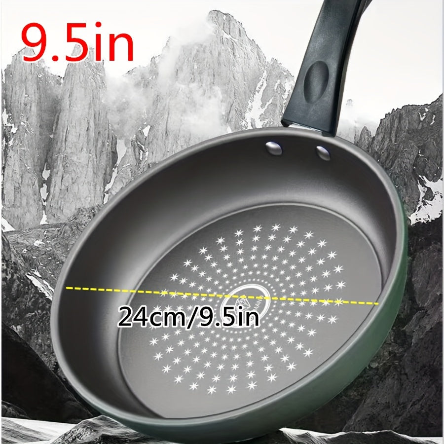 Cast Iron Skillet with Lid 24.13cm Non-Stick Dishwasher Safe Induction Gas Stove