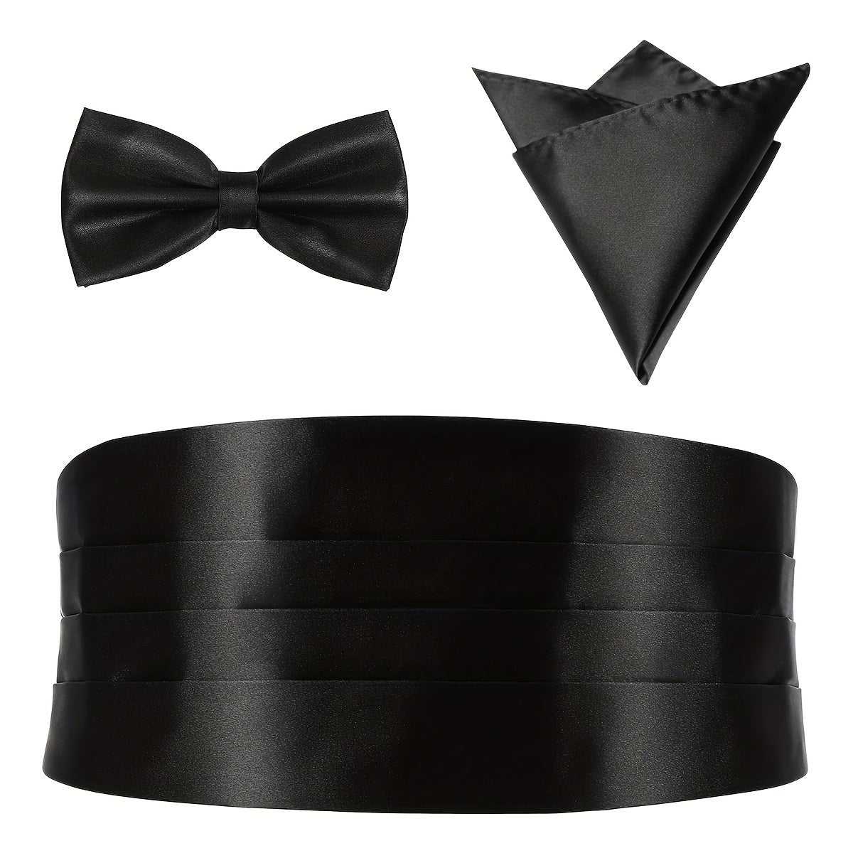 Men's Formal Wedding Attire Package Girdle Bow Tie Pocket Towel Accessories