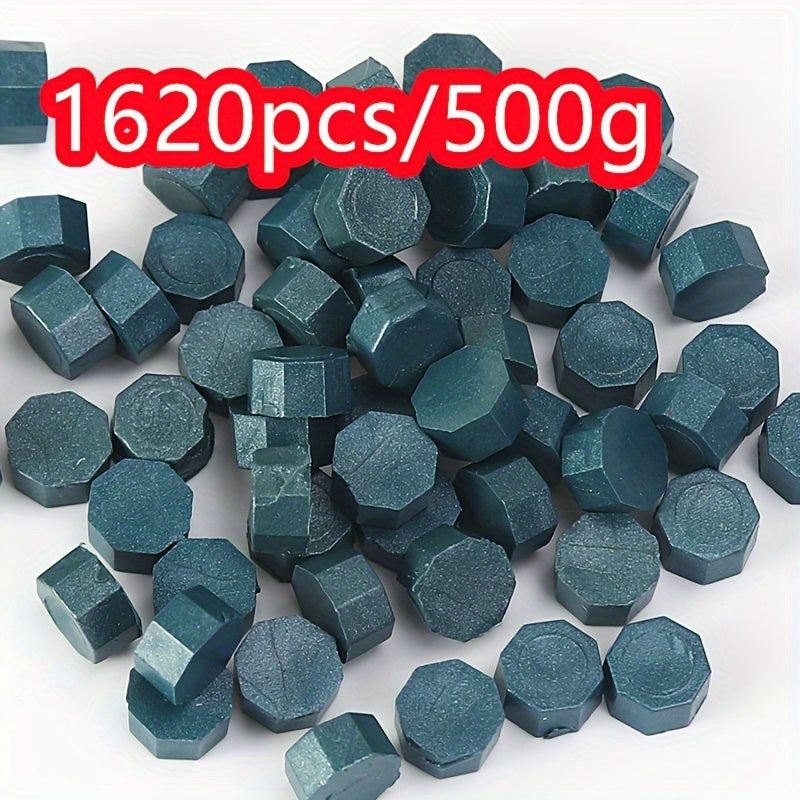 1620pcs 500g Octagonal Sealing Wax Particles for Envelope Gift Box DIY Retro Bulk Sealing Wax