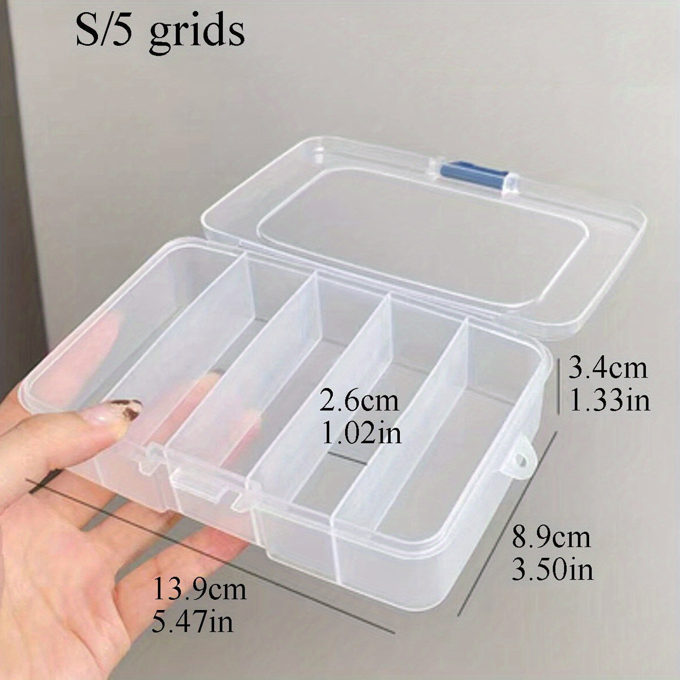 Clear Plastic Jewelry Organizer with Cover for Bedroom and Vanity Storage