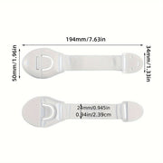 20/40 White Plastic Child Safety Locks for Cabinets Drawers Toilet Fridge