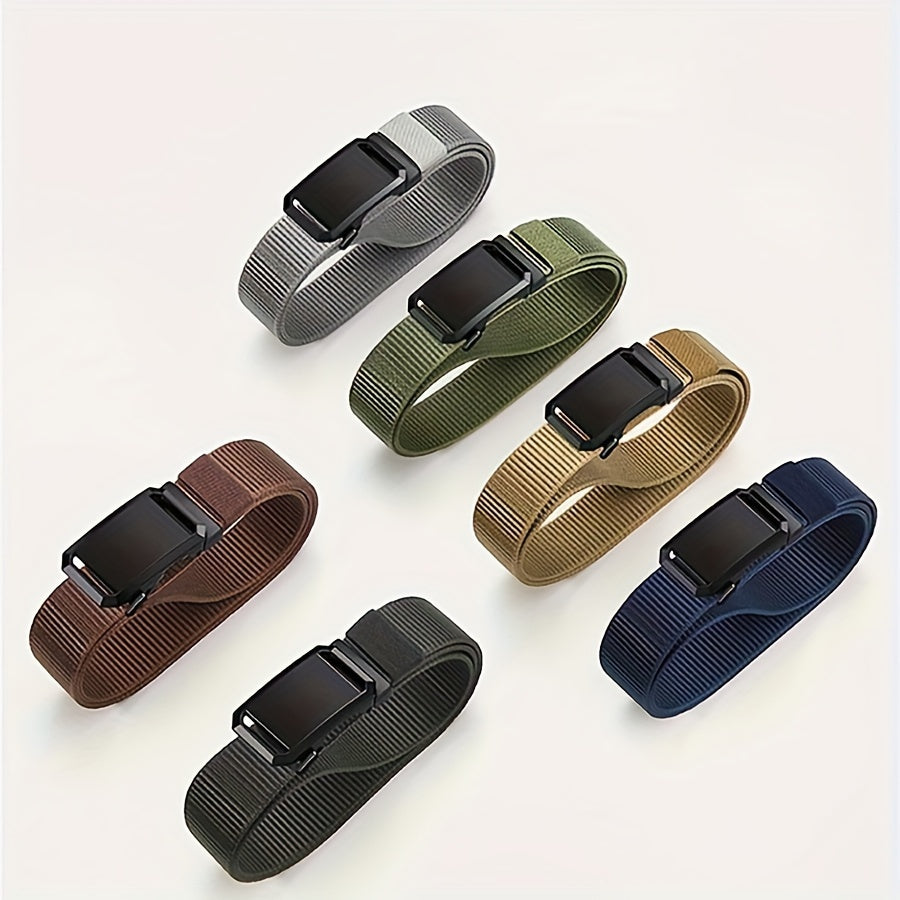 Мужской нейлоновый ремень с автоматической пряжкой для активного отдыха и повседневной носки