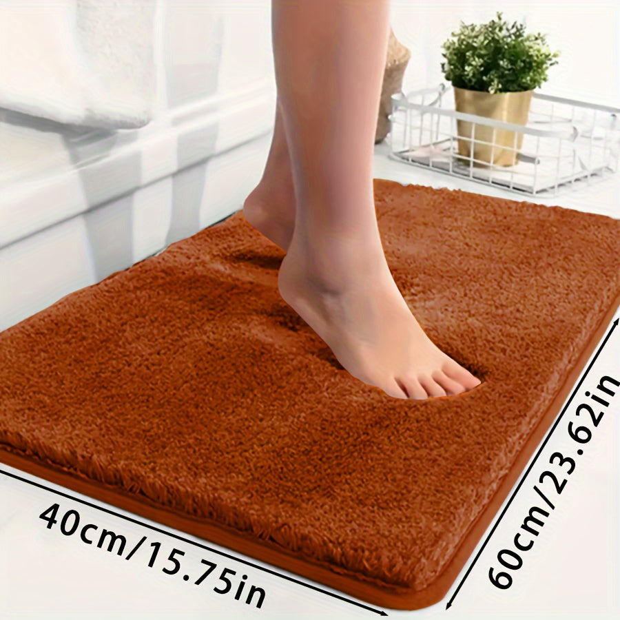 Ultra-Soft Non-Slip Absorbent Bathtub Mat for Bathroom and Laundry