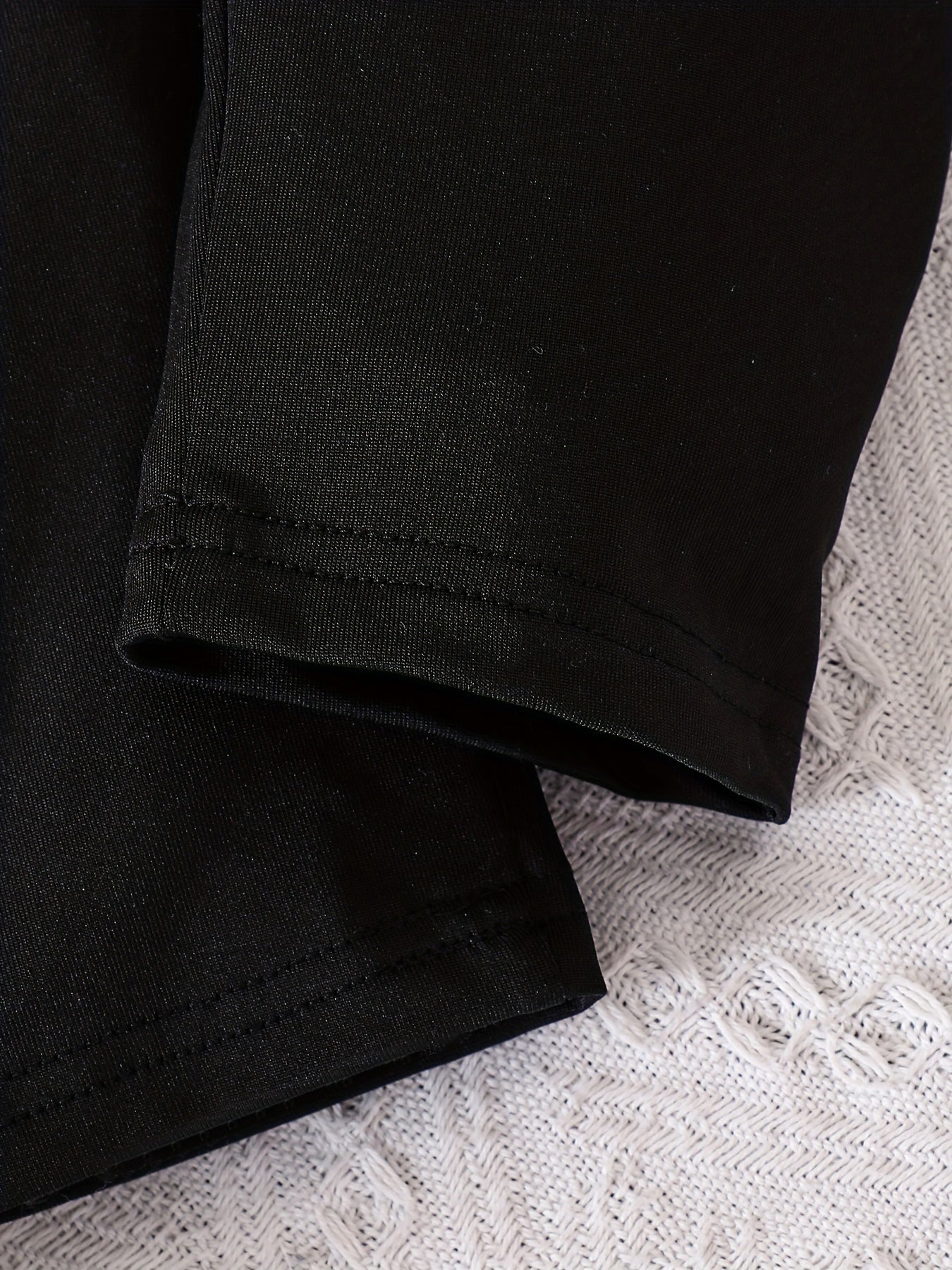 Girls Fall Outfit Set with Bell Sleeve Shirt and Black Leggings for Kids