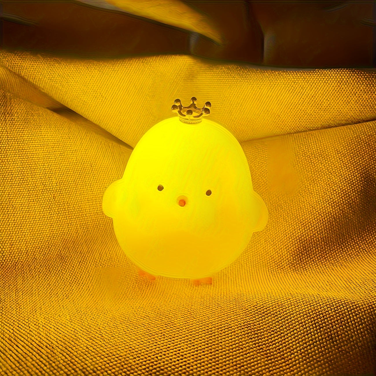 Yellow Plastic Chick Night Light for Outdoor Decor and Camping