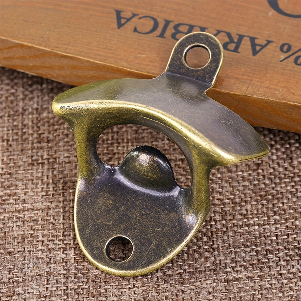Zinc Alloy Wall Mounted Bottle Opener for Outdoor and Kitchen Use